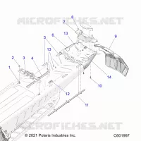 CHASSIS, REAR, MISC. COVERS AND SNOWFLAP- S22TFK8RS/8RE ALL OPCIONES (C601997)
