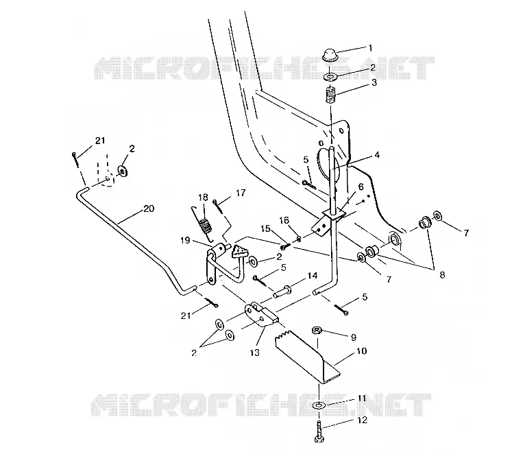 Y PEDAL FRENO DE ESTACIONAMIENTO ASSEMBLY 6x6 400L, SWEDISH S948740 and  NORWEG (4926812681004A)