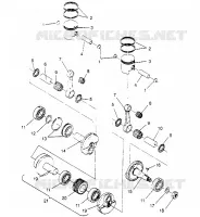 PISTÓN Y CIGÜEÑAL SPORT 0950443, SPORT TOURING 0950243  AND EUROPEAN SP (4928822882C013)