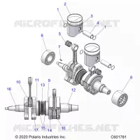 ENGINE, PISTON AND CIGUEÑAL