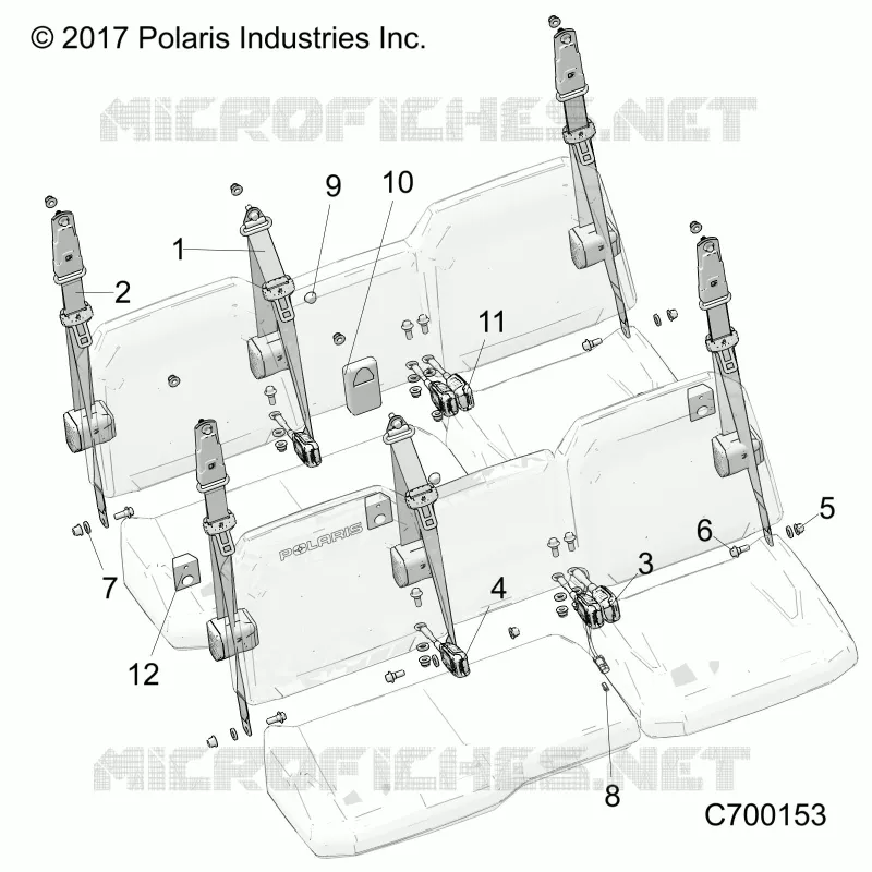 ASIENTO BELT MOUNTING