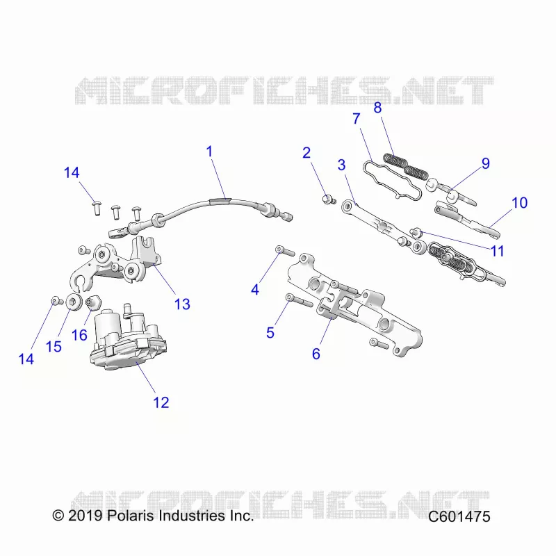 ENGINE, VALVOLA ESCAPE ASM. AND ACTUATOR -S24TLC8RS/8RE (C601475)