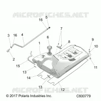 SISTEMA DE COMBUSTIBLE, FUEL TANK ASM.