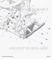 CHASSIS, MOUNTING, FRONT GEARCASE AND PARACHOQUES DELANTERA