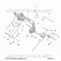SUSPENSION, TRASERO ARM PAR