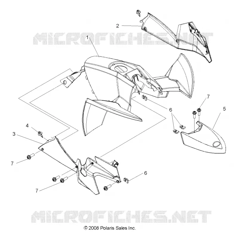 Cabina delantera y paneles laterales