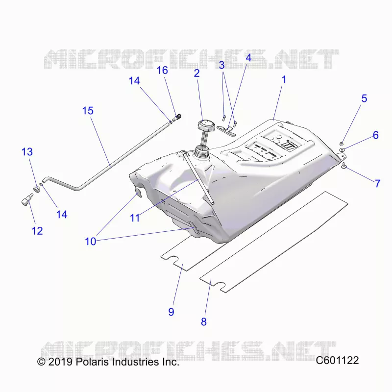 SISTEMA DE COMBUSTIBLE, FUEL TANK ASM.