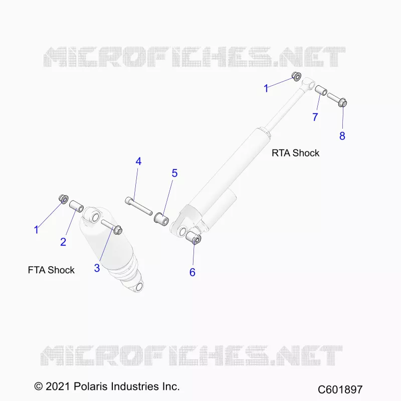 SUSPENSION, MONTAJE DE DESCARGA, REAR SUSP.