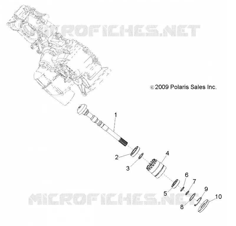 TREN, PRINCIPAL CAJA DE ENGRANAJES OUTPUT SHAFT