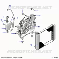 ENGINE, SISTEMA DE REFRIGERACIÃ“N, RADIATOR, FAN & OVERFLOW BOTTLE