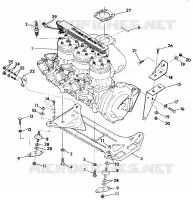 MONTAJE DEL MOTOR SL 650/B924058 (4922922292011A)