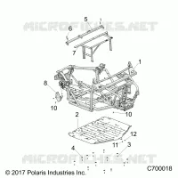 CHASSIS, MARCO PRINCIPAL AND SKID PLATES