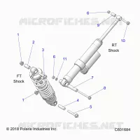 SUSPENSION, MONTAJE DE DESCARGA, REAR SUSP.