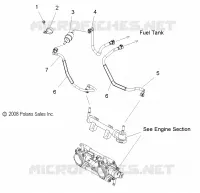 SISTEMA DE COMBUSTIBLE, CUERPO DE MARIPOSA and GASOLINA LINES