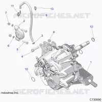 TREN, MAIN GEARCASE MOUNTING