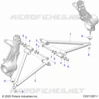 SUSPENSION, A-ARM AND PUNTAL MOUNTING