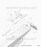 CHASSIS, REAR TÃŠNEL COVER, CLOSEOFF, AND SNOWFLAP
