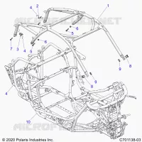 CHASSIS, CAB BASTIDOR