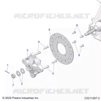 SUSPENSIÃ“N DELANTERA HUB AND BRAKE DISC