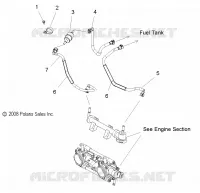 SISTEMA DE COMBUSTIBLE, CUERPO DE MARIPOSA and GASOLINA LINES