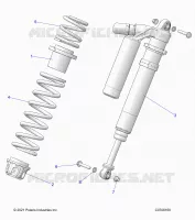 SUSPENSION, CHOQUE FRONTAL MOUNTING, DELUXE