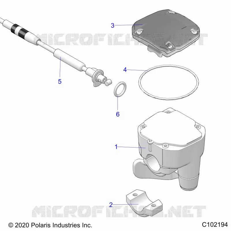 GOBIERNO, CONTROLS, THROTTLE ASM. AND CABLE