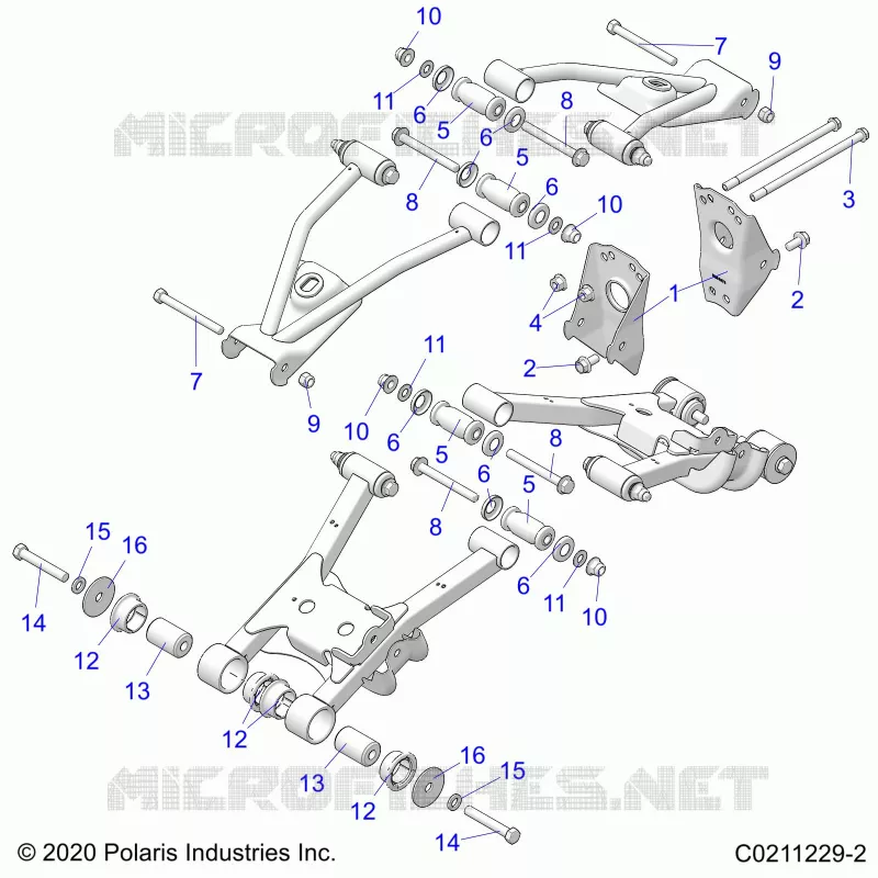 SUSPENSION TRASERA CONTROL ARM, MOUNTING