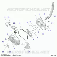 TREN, CLUTCH COVER AND DUCTING