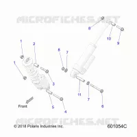 SUSPENSION, MONTAJE DE DESCARGA (FT/RT)
