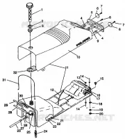 ASIENTO Y tanque de gas ASAMBLEA 500 EFI E942774 and  EFI SKS E942574 (49274127410003)