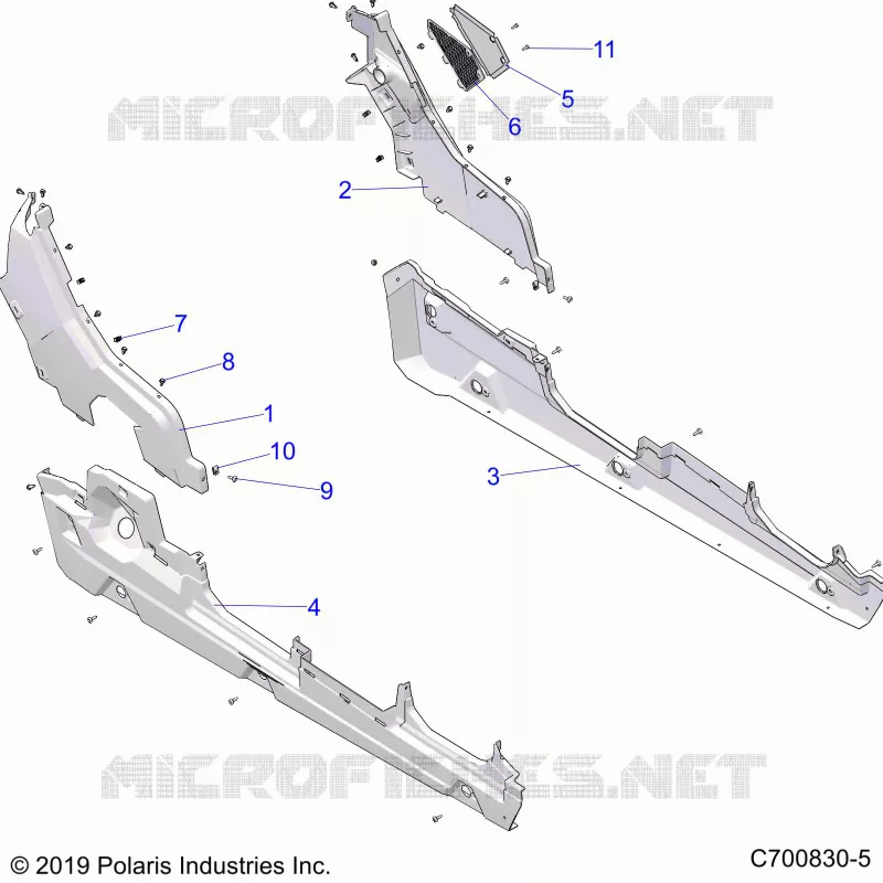 CARROCERÍA POSTERIOR, FENDERS, AND ROCKERS