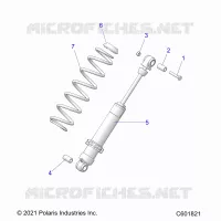 SUSPENSION, SHOCK TRASERO TRACK (7045816)