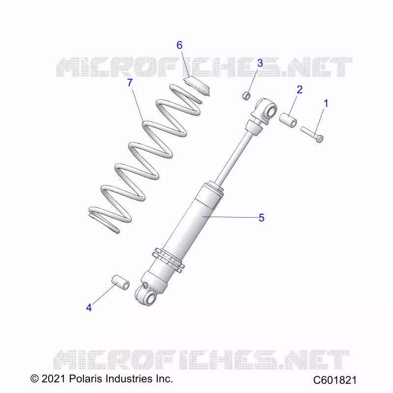 SUSPENSION, SHOCK TRASERO TRACK (7045816)