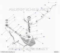 SISTEMA DE COMBUSTIBLE, FUEL TANK ASM.