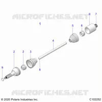 TREN, REAR DRIVE SHAFT