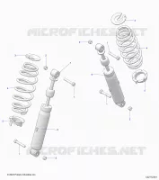 SUSPENSION TRASERA SHOCK AND MOUNTING