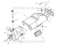 ASIENTO Y tanque de gas ASAMBLEA 600 XCR 0951676 (4929132913A007)