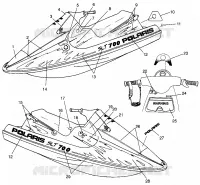 ETIQUETAS SLT 700 B964166 and  Intl. SLT 700 I964166 (4933923392A007)