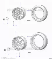RUEDAS, FRONT AND REAR (LE MODELS)