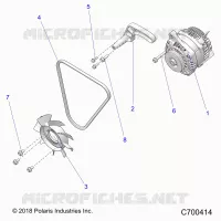 ENGINE, ENGINE, ALTERNADOR, FAN AND BELT- R21RRED4JA (C700414)