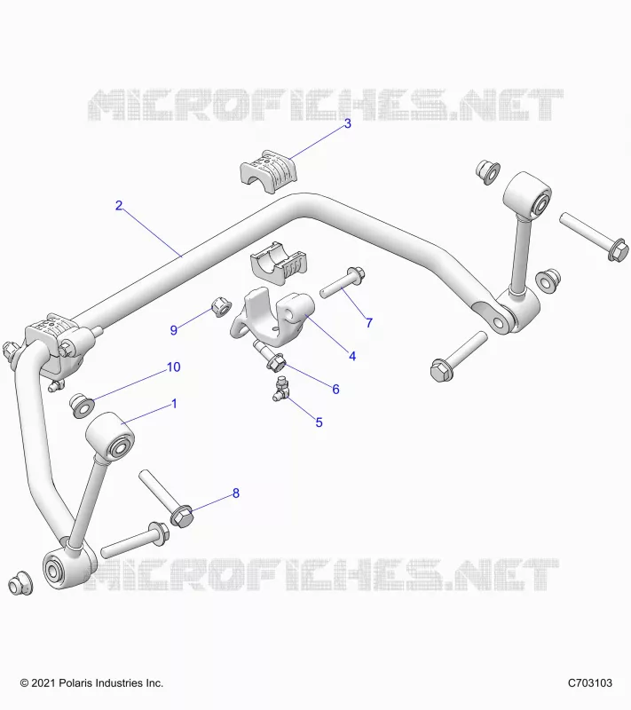 SUSPENSION, FRONT, BARRA ESTABILIZADORA