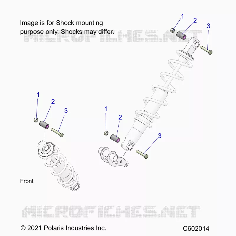SUSPENSION, MONTAJE DE DESCARGA, REAR SUSP.
