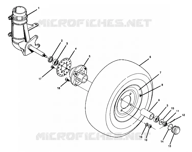 RUEDA DELANTERA ASSEMBLY (4918411841015A)
