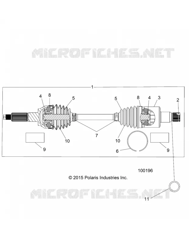 TREN, REAR HALF SHAFT (TO 4/25/16)