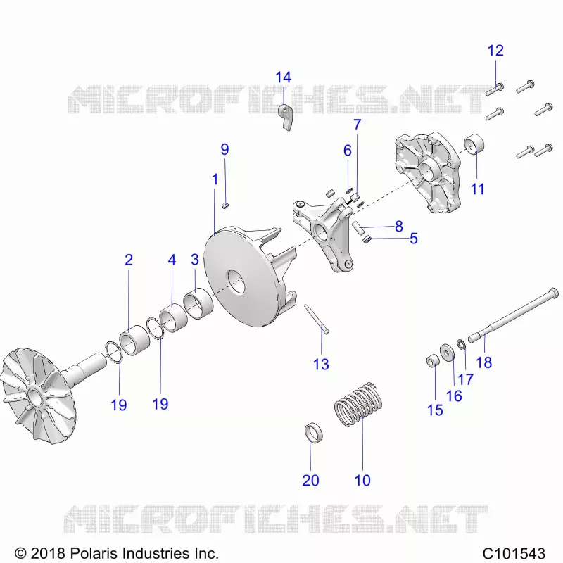TREN, PRIMARY CLUTCH