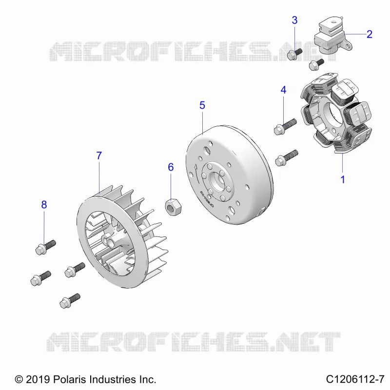 ENGINE, STATOR AND FLYRUEDA