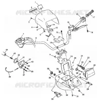 MANILLAR y la linterna POD (400L) XPRESS 400L W97CA38C (4939603960B011)