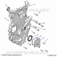 MOTOR, FRONT COVER