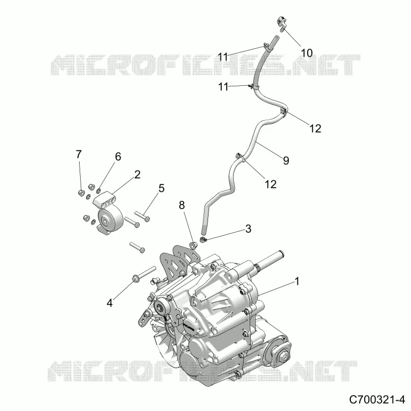 TREN, MAIN GEARCASE MOUNTING