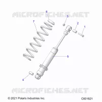 SUSPENSION, SHOCK TRASERO TRACK